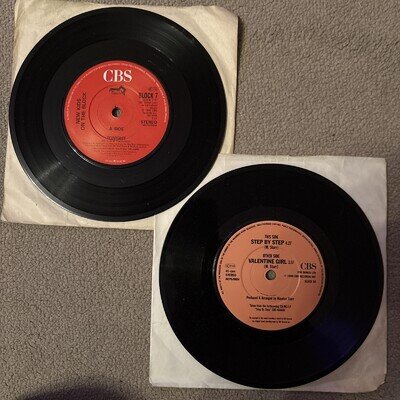 New Kids On the Block - Step by Step - Tonight - 2 x 7” vinyl singles - VGC