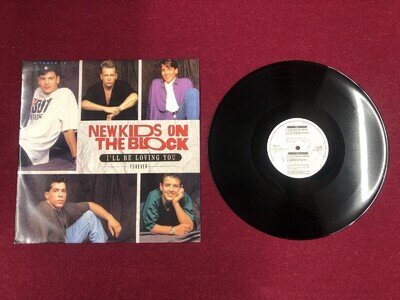 NEW KIDS ON THE BLOCK VINYL RECORD 12” I’ll BE LOVING YOU (forever)