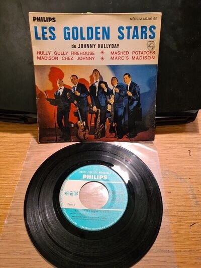 Les Golden Stars De Johnny Hallyday ‎Marc's Madison 1962 French 7" Vinyl EP