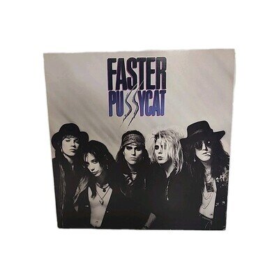 FASTER PUSSYCAT Self Titled Album 1987 LP Original US Vinyl Poison Ratt Skid Row