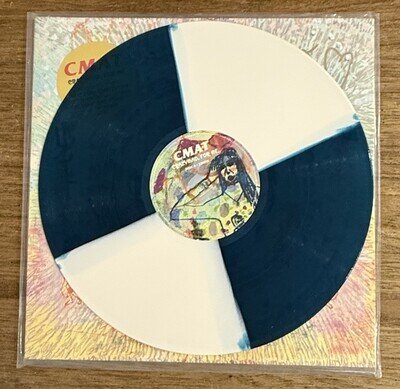CMAT Autographed Signed Sleeve Crazy Mad For Me Vinyl Blue & White Colour.
