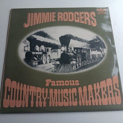Jimmie Rodgers Famous Country-Music Makers 1972 DOUBLE LP / EX / £5 FLAT POST a