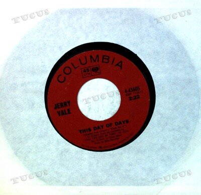Jerry Vale - This Day Of Days / Less Than Tomorrow 7" (VG) .*