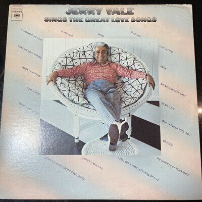 Jerry Vale Sings the Great Love Songs Record Album Vinyl LP