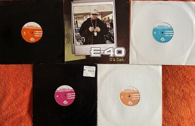 Hip Hop - Five 12" Singles - including E40/Jay Z/R.Kelly/Black Eyed Peas/50 Cent