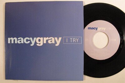 R&B Hip Hop 45 MACY GRAY I Try EPIC VG+ with jukebox tag picture sleeve HEAR d