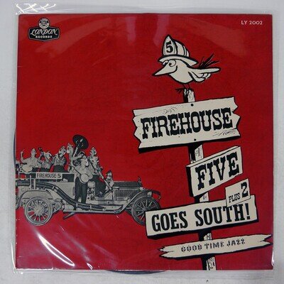 FIREHOUSE FIVE PLUS TWO GOES SOUTH! LONDON LY2002 Japan VINYL LP