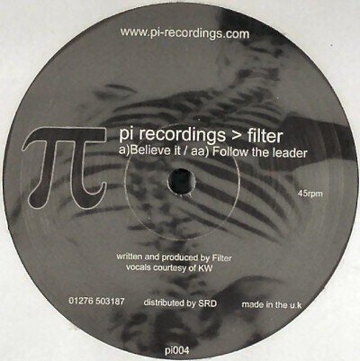 Filter - Believe It / Follow The Leader (12")