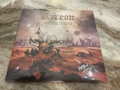 AYREON Universal Migrator Part 1 ORANGE VINYL 2LP Gatefold Autographed