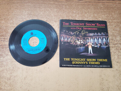 HAND SIGNED 1980s EXCELLENT Doc Severinsen Tonight Show Theme/SKYLINER 310 45