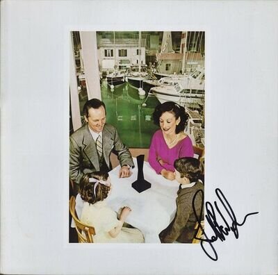 LED ZEPPELIN Presence VINYL LP John Paul Jones Stairway Heaven Autograph SIGNED