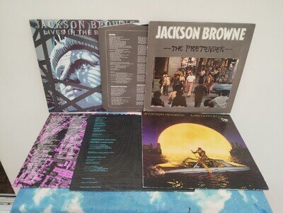 Jackson Browne 3LP JOBLOT Lives In The Balance/The Pretender/Lawyers In Love.