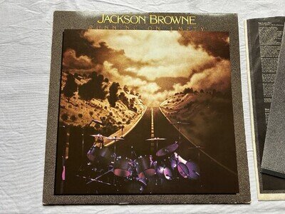 Jackson Browne-Running on Empty 1978 LP, plus insert - excellent condition