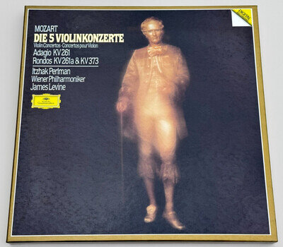 MOZART Violin Concertos ITZHAK PERLMAN ED1 1986 DGG DIGITAL 3LP Box NM MINT