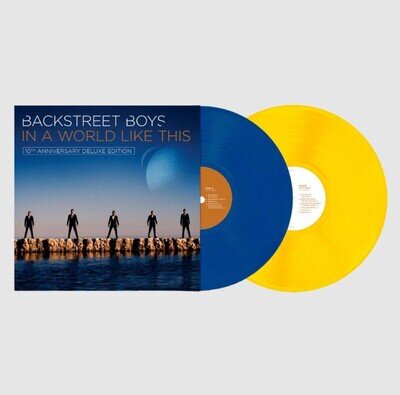 Backstreet Boys In A World Like This 10th Anniversary Blue & Yellow 2LP Vinyl