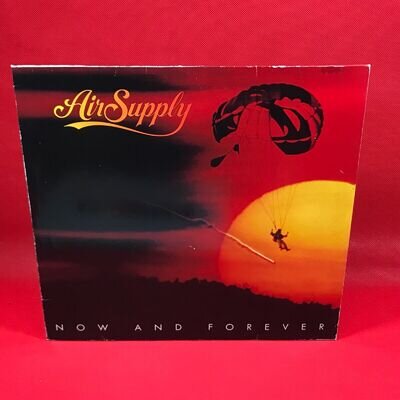 AIR SUPPLY Now And Forever 1982 vinyl LP + INNER Even the Nights Are Better