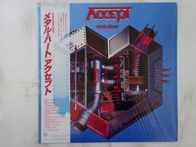 Accept Metal Heart Portrait 28・3P-596 Japan Shrink VINYL LP OBI