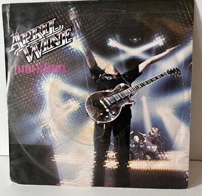 APRIL WINE ENOUGH IS ENOUGH RARE CANADA HARD ROCK 7'' 1982 Play Tested