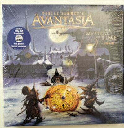AVANTASIA THE MYSTERY OF TIME 2LP GATEFOLD LTD BLUE VINYL COPY 208/250