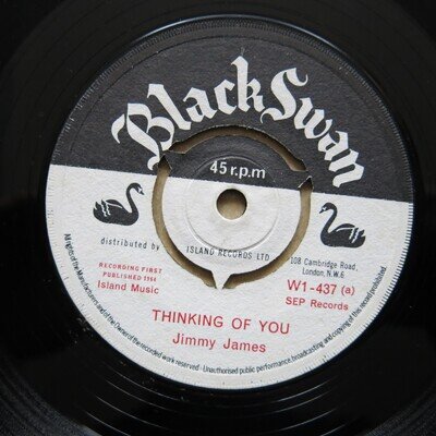 JIMMY JAMES Thinking Of You / Shirley UK 7" Black Swan WI 437 1964