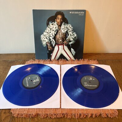 WIZ KHALIFA "O.N.I.F.C." Transluscent Blue Gatefold Double VINYL LP Limited Rare