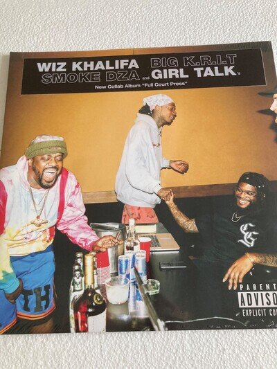 Wiz Khalifa, Girl Talk Full Court Press LP Vinyl FCP001B NEW & SEALED