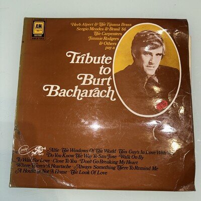 Tribute to Burt Bacharach - Vinyl LP - Artists Stereo AMLB 1018 ( 1970 )