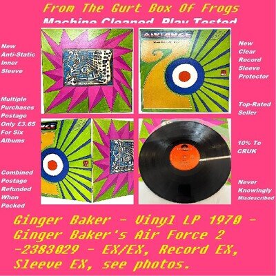 Ginger Baker - Vinyl LP 1970 - Ginger Baker's Air Force 2 - 2383029 - EX/EX