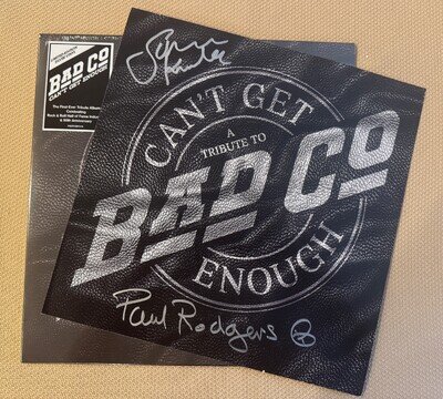 SIGNED!! Bad Company Paul Rodgers Simon Kirke Signed Insert!!