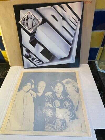 THE FIRM 1985 VINYL LP INNER Radioactive Jimmy Page Paul Rodgers Closer Atlantic