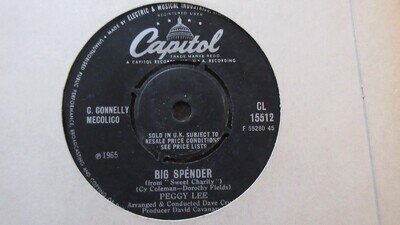 Peggy Lee Big Spender 7" 1965 **NEAR MINT*