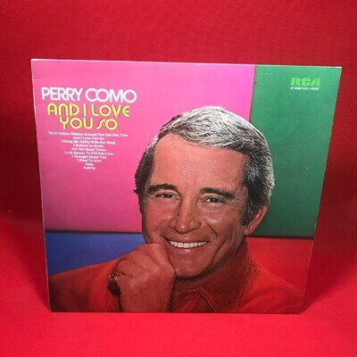 PERRY COMO And I Love You So 1973 UK VINYL LP For the Good Times Chet Atkins **
