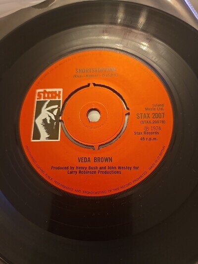 Veda Brown Shortstopping Jean Knight Mr Big Stuff Stax 7inch