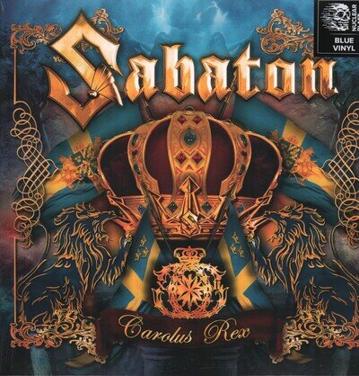 Sabaton Carolus Rex double LP vinyl Europe Nuclear Blast 2022 2LP on blue vinyl