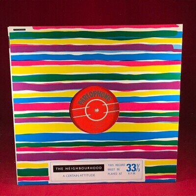 THE NEIGHBOURHOOD A Certain Attitude 1988 UK PROMO vinyl LP + INNER EXCELLENT