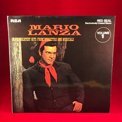 MARIO LANZA In His Greatest Hits From Operettas Musicals Volume 1 UK Vinyl LP B