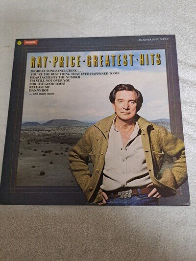 Ray Price - Greatest Hits Vinyl LP EXCELLENT PLAYBACK