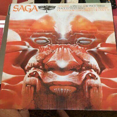 SAGA CAREFUL WHERE YOU STEP C/W HOW LONG TAKE IT OR POLYDOR 12" VINYL RECORD