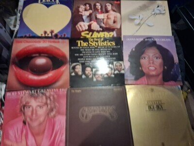 70s Vinyl LP Records Dr Hook Slade Rose Royce Hot Chocolate Stylistics Diana Ros