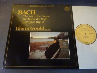 BACH - THE ART OF FUGUE LP, Glenn Gould, CBS 60291