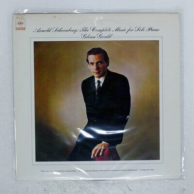 GLENN GOULD SCHOBERG:COMPLETE MUSIC FOR SOLO PIANO CBS 18AC971 Japan VINYL LP