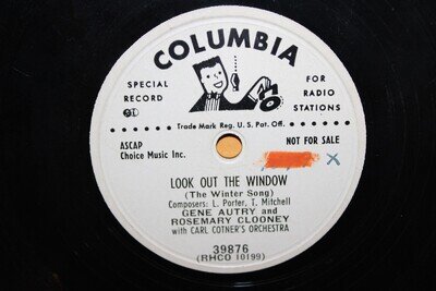 Gene Autry Rosemary Clooney Columbia 78 Promo The Night Before Christmas Song