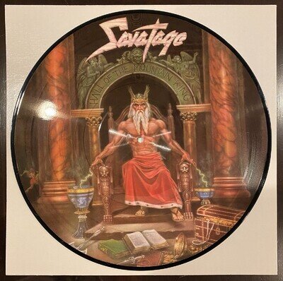 Savatage Hall Of the Mountain King Picture Disc LP Vinyl 2004 Sweden RARE /1000