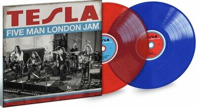 Tesla - Five Man London Jam - Limited Edition Red Blue Double Vinyl LP New MINT