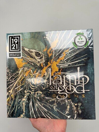 Lamb Of God - Omens. Ltd Ed (Silver Vinyl) New & Sealed - Imperfect Cover