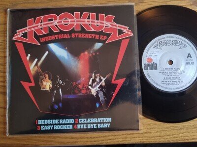 Krokus – Industrial Strength EP 1981 Ariola 7” Hard Rock