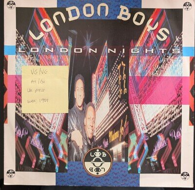 London Boys London Nights Vinyl Record VG/VG YZ 393T 1989
