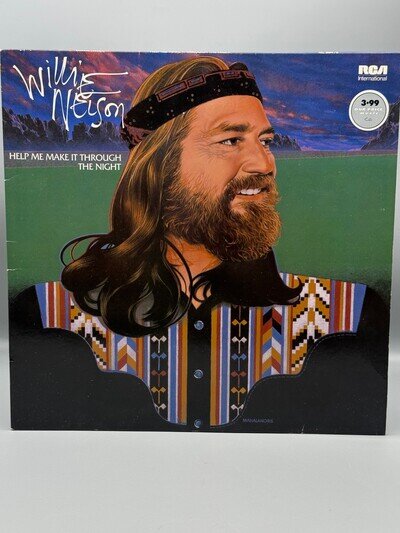 WILLIE NELSON - HELP ME MAKE IT THROUGH THE NIGHT, 1984 VINYL RECORD LP, VGC!
