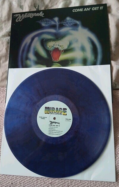 Whitesnake - Come An Get It Vinyl Clear With Blue Swirl Canada 2021