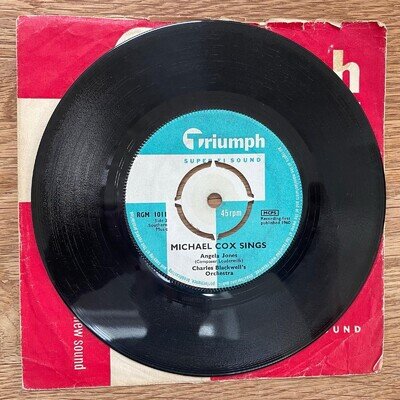 7” Vinyl Single Michael Cox Sings “Don’t Want To Know” Triumph Records Jo Meek